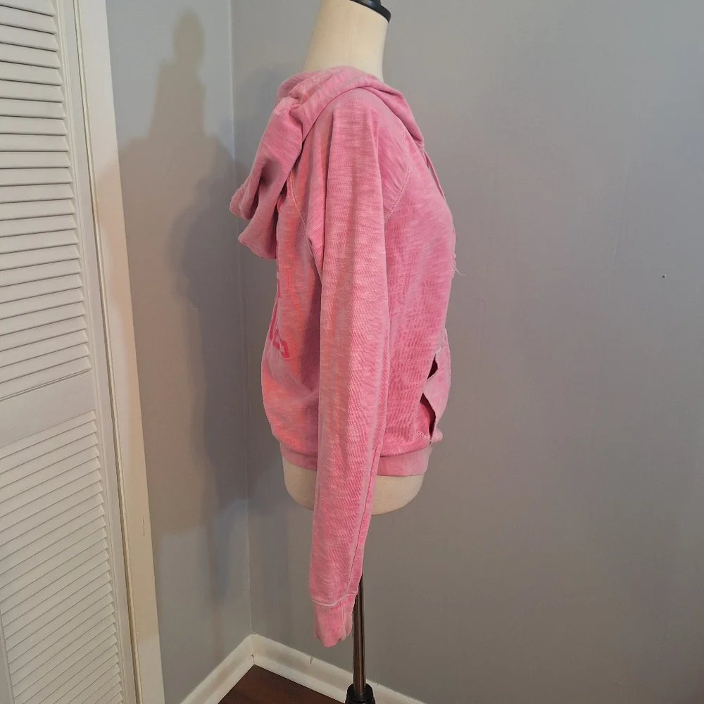 Victoria's secret PINK love pink hoodie jacket sz SP *C6 - Picture 4 of 7